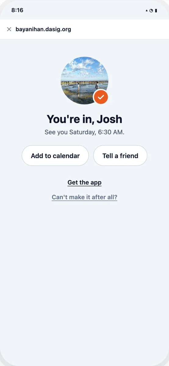 Joining a group with just a nickname